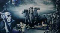 Painting by Wanda Riske